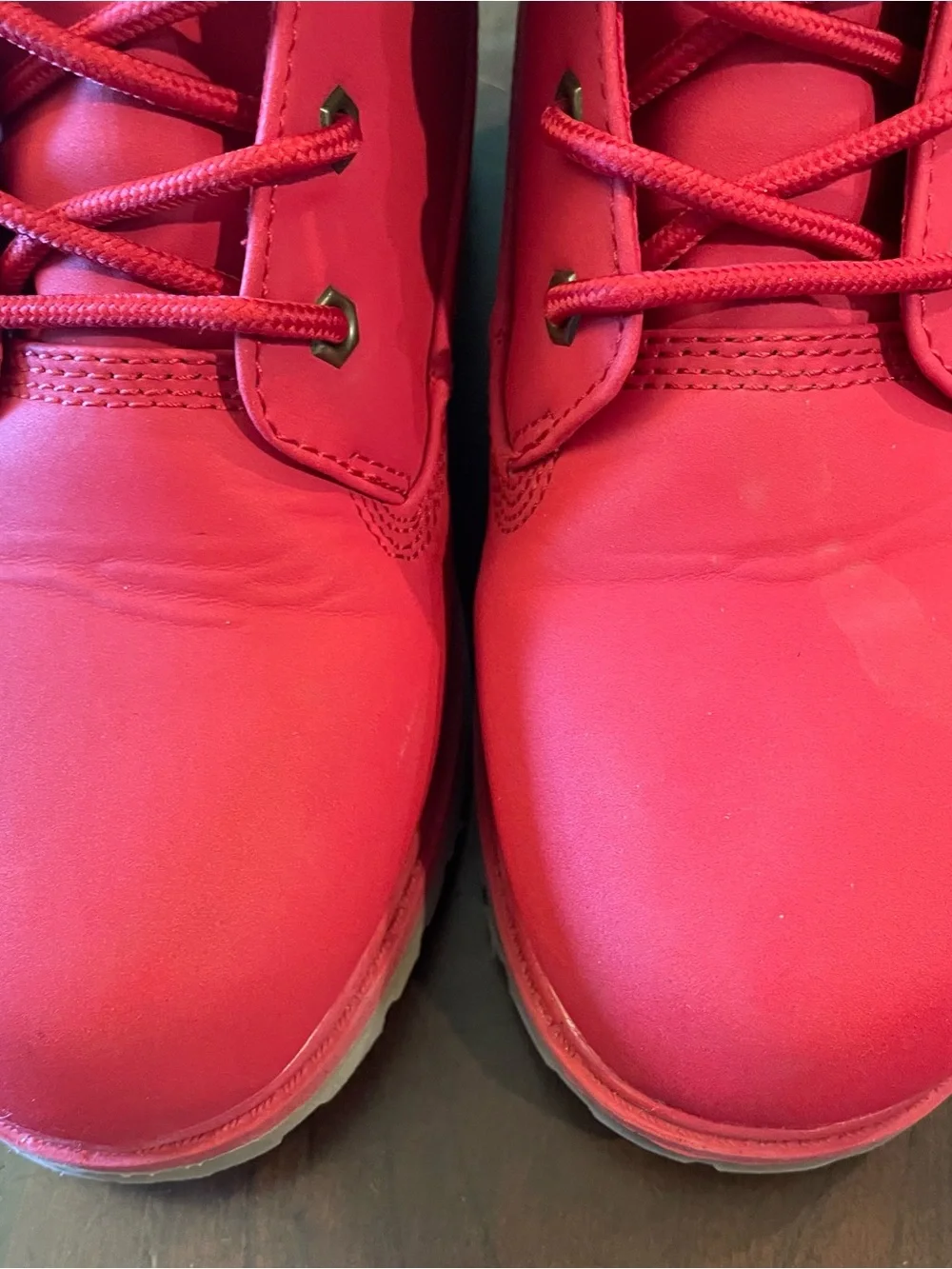 LUGZ Kids Convoy Lace-Up Boot Size 2 Combat Red